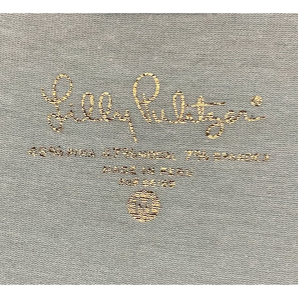 New Lilly Pulitzer New Etta Top V Neck Tee Size Medium Mint Solid T Shirt RARE - Picture 7 of 8